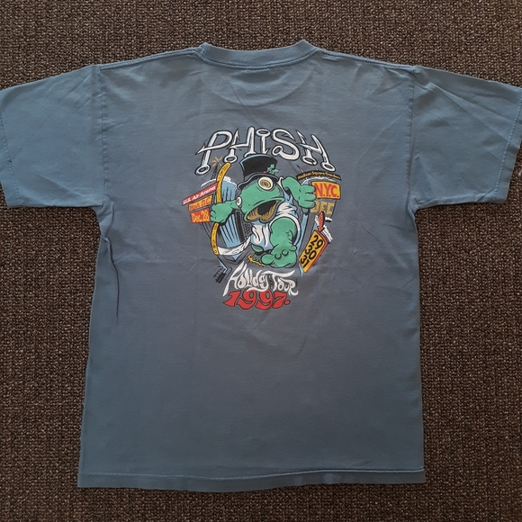 Giant Tag Other - Vintage Phish Holiday Tour 1997 Band Tshirt Giant Tag Size Large
